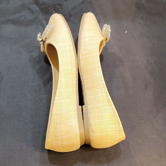 BRAND NEW WELLSFOUNTN  RHINESTONE BOWNOT ROUND TOE FLAT G1 - Picture 9 of 15